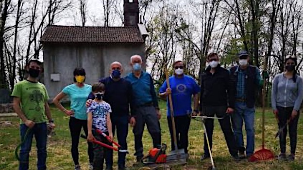 Rotary Club Arona-Borgomanero, effettuata nuova pulizia al colle di San Michele