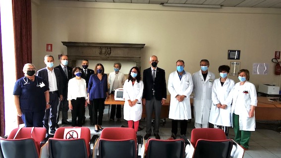 Donato defibrillatore al Dea/Pronto Soccorso dell'ospedale di Borgomanero