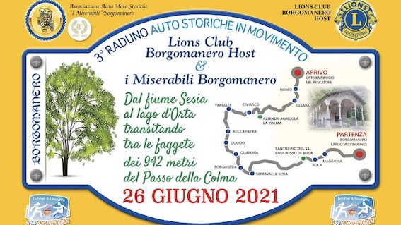 Il 26 giugno il “3° raduno a scopo benefico – auto storiche”