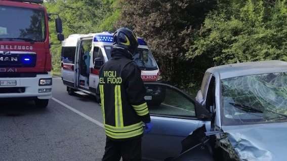 Borgomanero, incidente sulla sp156