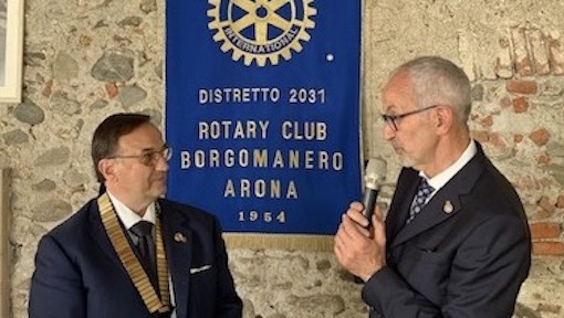 Rotary Club Borgomanero-Arona: avvicendamento alla presidenza
