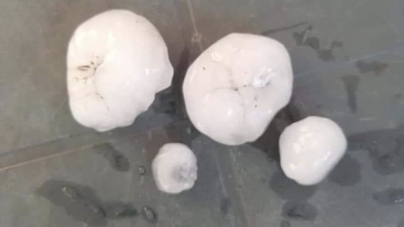 Violenta grandinata fra Agrate, Fontaneto e Bogogno 
