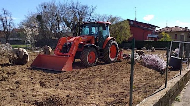 Gargallo, iniziati i lavori per l'allestimento di una nuova area verde attrezzata