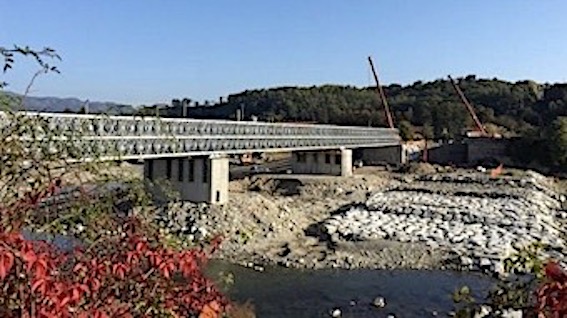Romagnano Sesia, slitta al 22 novembre l'apertura del ponte provvisorio