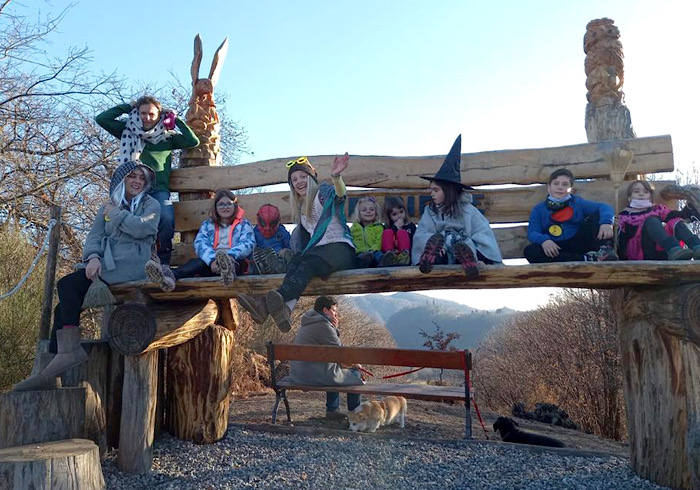 Raduno delle Befane volanti sugli alberi dell’Adventure Park Lago d’Orta 