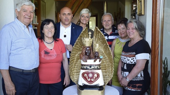 Club 61 Frecce Tricolori: donazione della statua della Madonna di Loreto a Roma