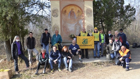 Borgomanero, ripulita dai rifiuti la località Cumiona