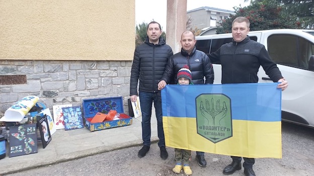 Nuova tappa borgomanerese dei volontari ucraini
