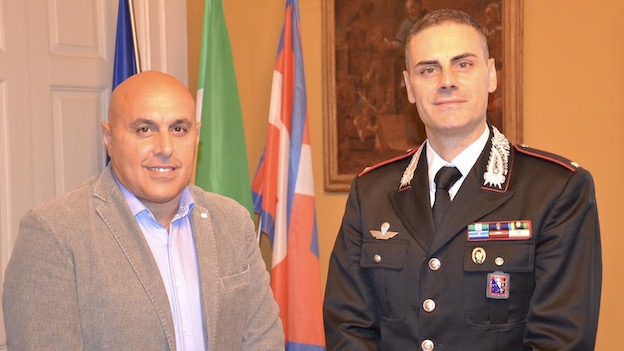  Borgomanero, incontro fra il sindaco ed il nuovo Comandante della Tenenza cittadina dei Carabinieri 