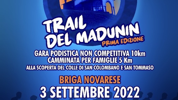 Briga Novarese, il 3 settembre appuntamento con il “Trail Del Madunin”
