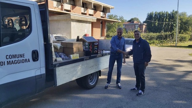 Consegnate dalla Provincia al Comune di Maggiora le recinzioni elettrificate anti-cinghiali