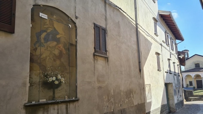 Viabilità modificata a Vergano per consentire i restauri della cappella votiva