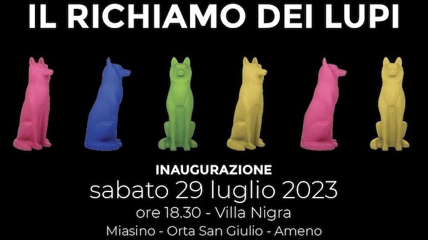 Cracking Art sul Lago d'Orta, dal 29 luglio "Il richiamo dei lupi" 
