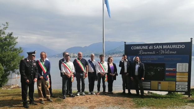 San Maurizio d'Opaglio, issata ufficialmente la bandiera Blu a Prarolo