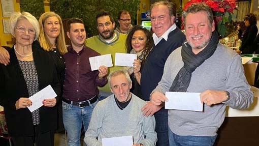 Associazione Re Biscottino: cena di Natale a favore di cinque associazioni