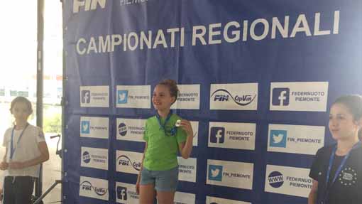 Bellinzago Nuoto: due titoli regionali per la giovanissima Sabrina Buso