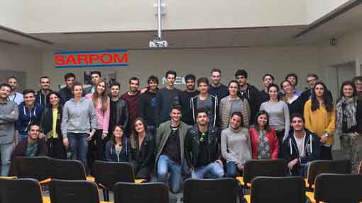 Studenti dell'Università di Genova in visita alla Sarpom di Trecate