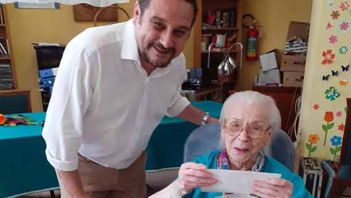 Novara, festa per i 105 anni della signora Elsa