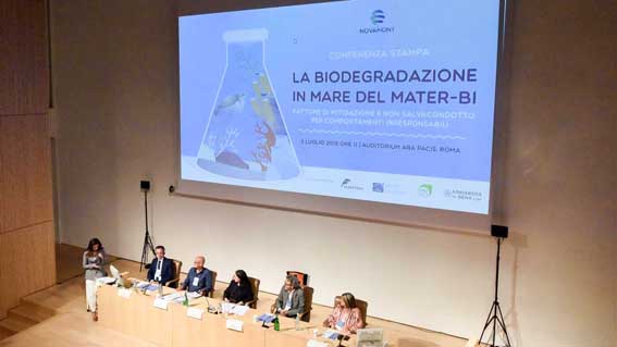 Mater Bi: presentata a Roma ricerca scientifica che ne conferma la biodegradabilità marina