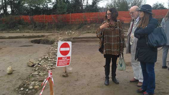 Biandrate, visita del Soprintendente allo scavo archeologico