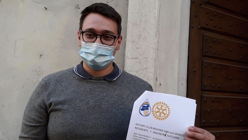 Rotary Club Novara San Gaudenzio: fornite mascherine e gel igienizzante ad istituti per anziani del territorio