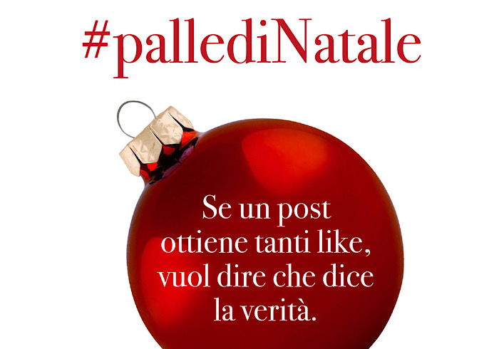 #PallediNatale: ecco la campagna social contro le fake news  