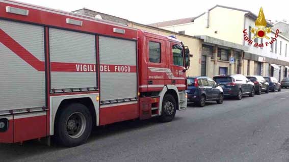 Novara, incendio al Centro di culture contemporanee