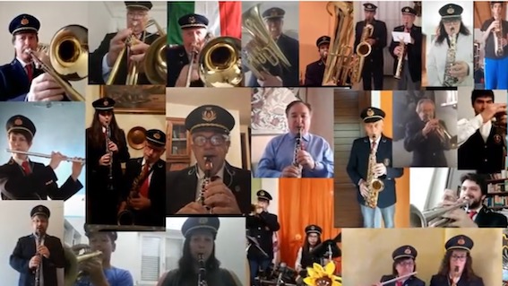 Oleggio, la Banda Filarmonica suona l'inno di Mameli su youtube