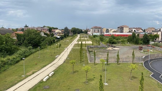 Novara, s'inaugura il parco ex Ferrovie Nord