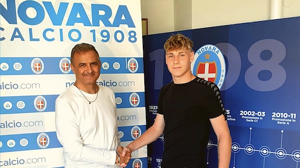  Novara Calcio, contratto professionistico per il giovane attaccante Pinotti