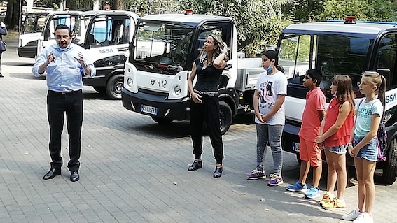  Novara, presentati nuovi mezzi elettrici di Assa. Foto
