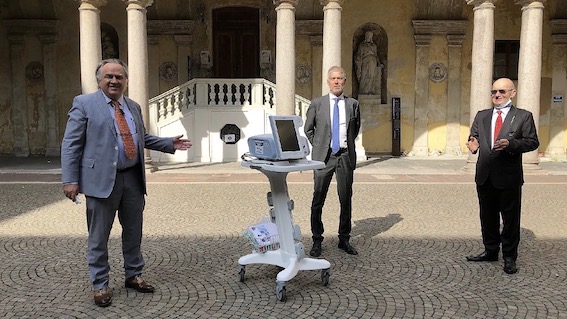 Da Confartigianato un ventilatore polmonare per l'ospedale di Novara