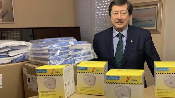 Altri dispositivi di protezione donati all'Ordine dei Medici di Novara