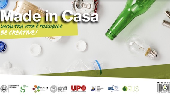#madeincasa2020: campagna sul riuso di oggetti e materiali delle Università Piemontesi 