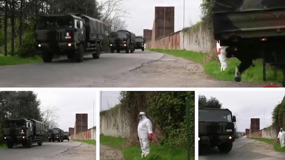 Novara, giunti i feretri da Bergamo per la cremazione. Il link del video della nostra pagina Facebook