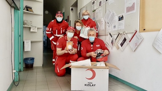 Donazione della Croce Rossa Turca a quella Italiana: materiale arrivato anche ad Oleggio