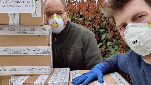  Da Novara 6.000 porzioni di riso per l'ospedale da campo di Bergamo