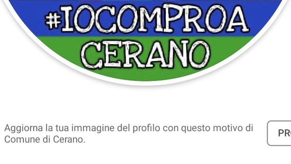 "#iocomproaCerano": iniziativa di sostegno alle attività locali