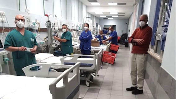 Covid-19, all'aou di Novara attivato come terapia intensiva lo spazio antistante la Rianimazione