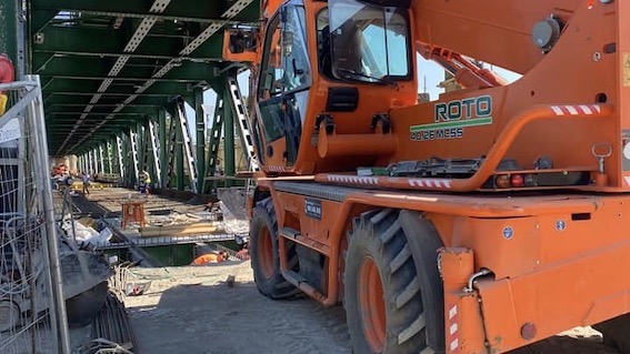 Galliate, proseguono i lavori al ponte sul Ticino