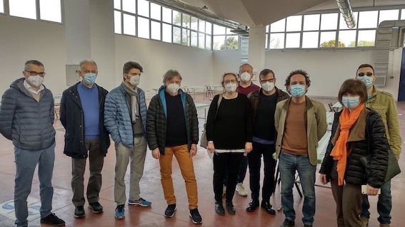 Cameri, sopralluogo all'area mercato per la realizzazione del punto vaccinale