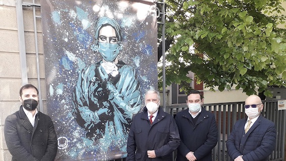Aou: all'ingresso manifesto che replica un quadro donato al Comune