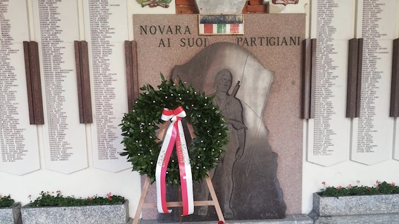 Novara, la commemorazione del 25 aprile