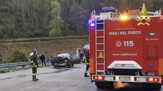 Oleggio, incidente sulla sp527. Foto