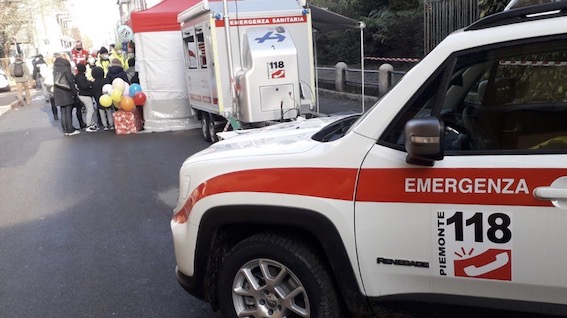  La centrale operativa del 118 presente all'evento "La strada si fa scuola"