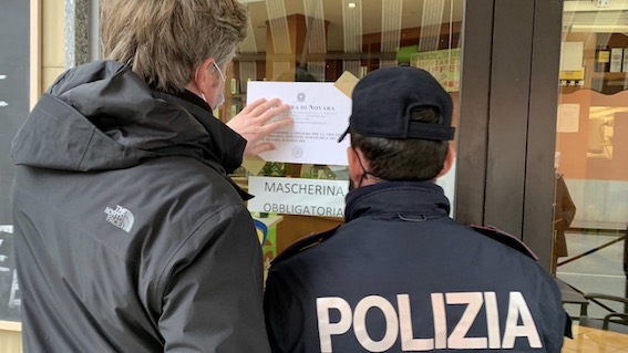  Novara, violazione delle norme anti-covid: chiuso bar per 7 giorni 