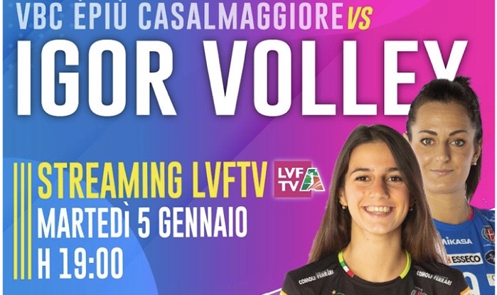 Per la Igor Volley il 2021 si apre in diretta tv