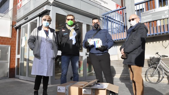 Donate mille mascherine per i piccoli pazienti dell'ospedale di Novara