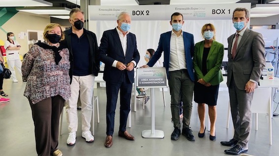  San Pietro Mosezzo: aperto il centro vaccinale presso il Gruppo Zegna