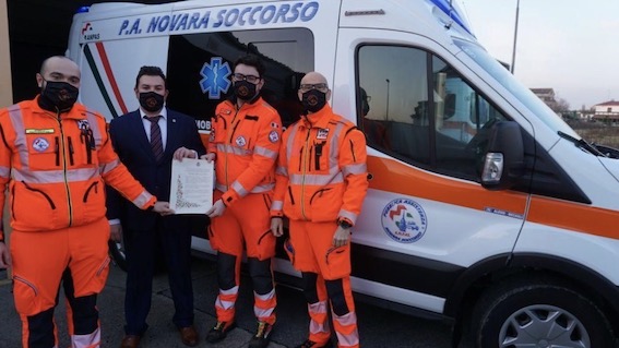 P.A. Anpas Novara Soccorso : il 25 luglio inaugurazione nuova ambulanza